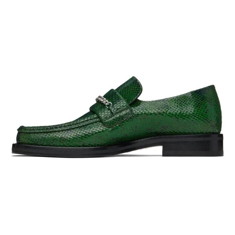 Premium Fish Scale Patterned Loafers