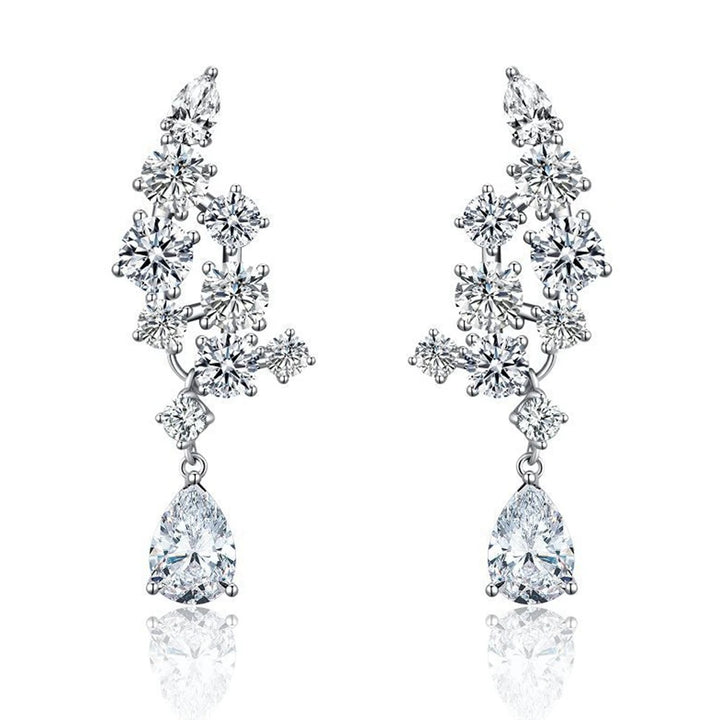 Delightful Pear Cut Ruby Drop Earrings