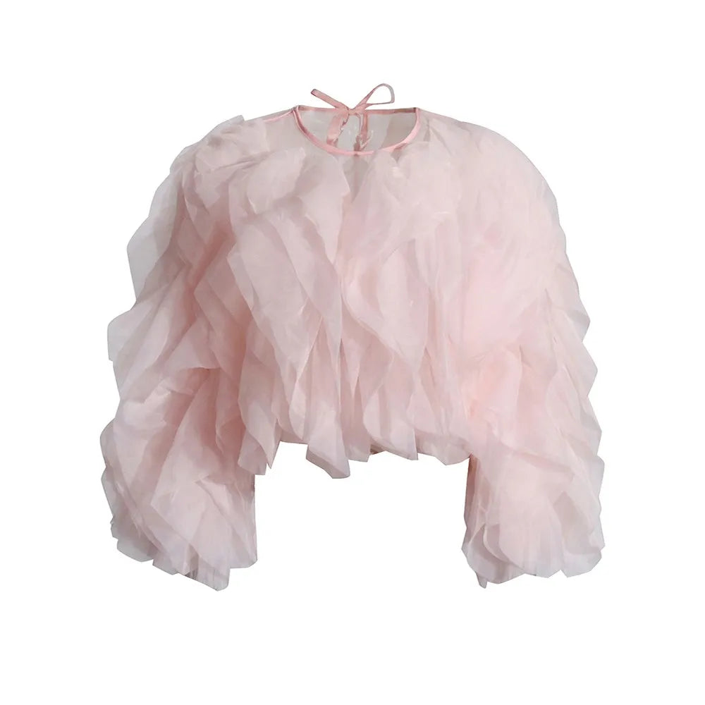 Stylish Ruffles Fashion Blouse