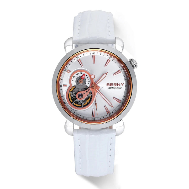Sweet Sapphire Glass Mechanical Watch