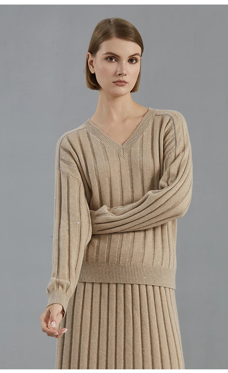 Luxury Cashmere Knitted Pullover Sweater