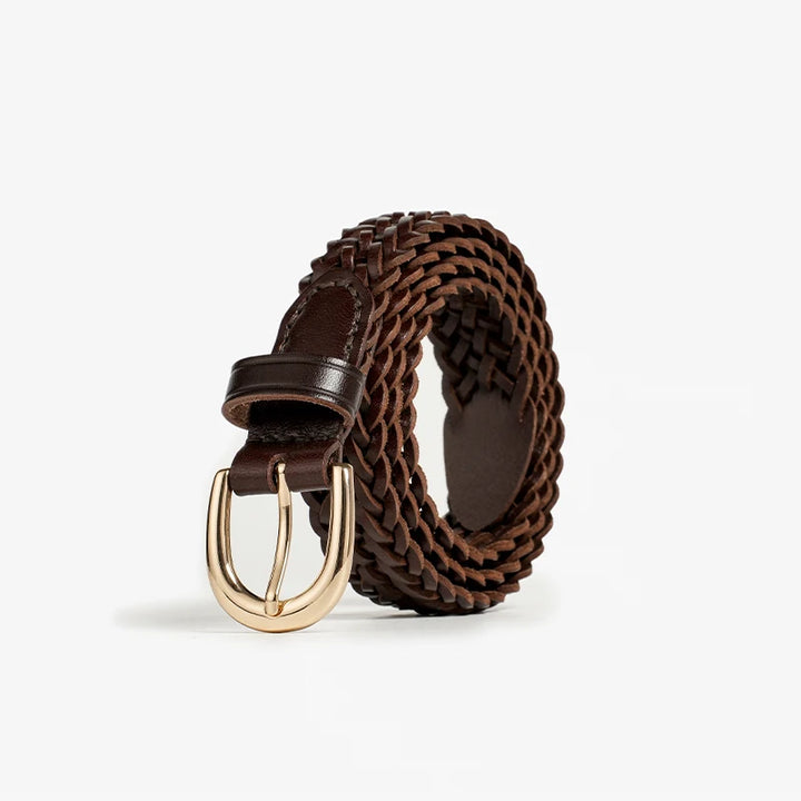 Premium Leather Woven Belt