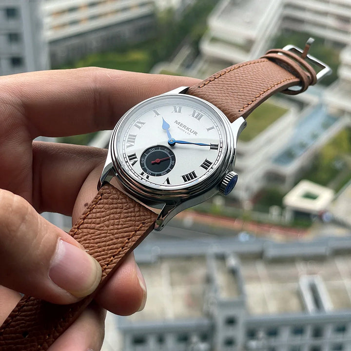 Refined Salmon Dial Skin Diver Watch