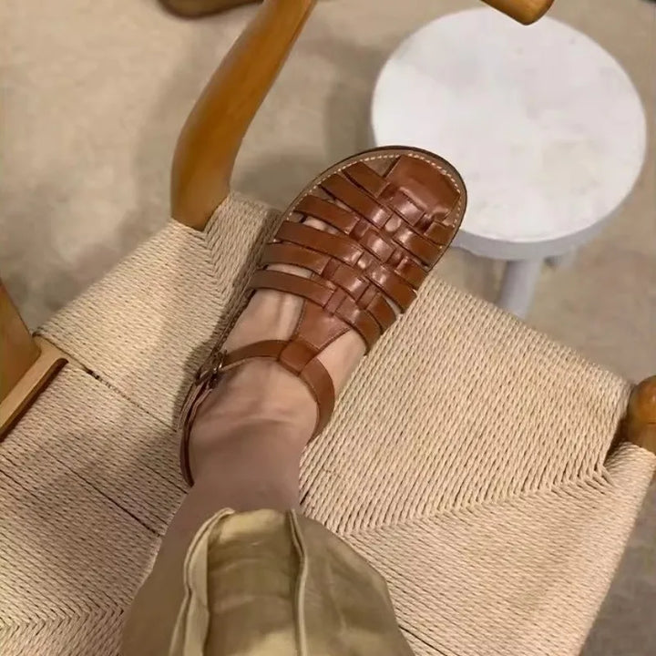Graceful Weaving Gladiator Sandals