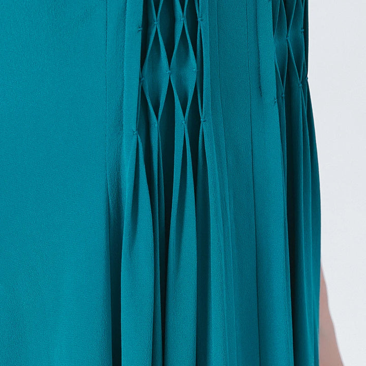Three-dimensional Real Silk Dress
