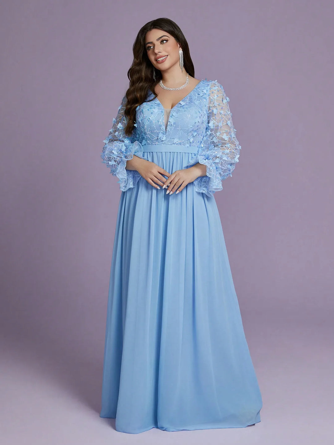 Comely Sequined Flame-patterned Party Dress