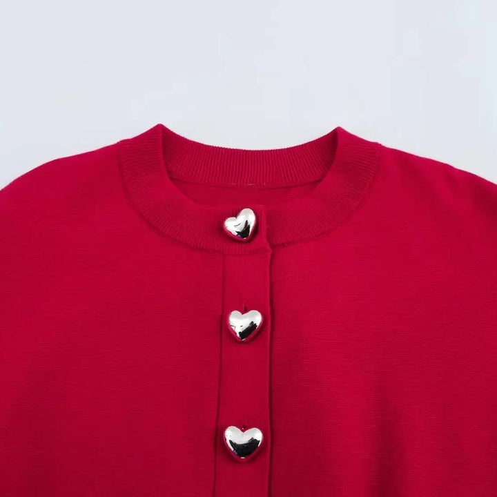 Smart Ribbed Cuffs Cropped Cardigan