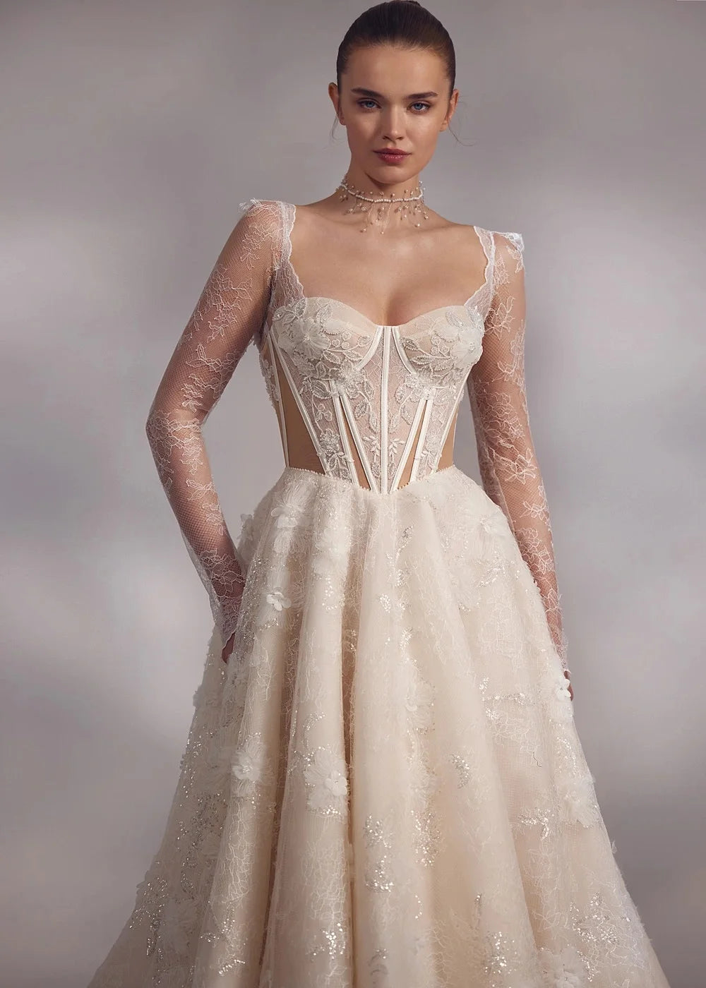 Exquisite Corset Wedding Gown
