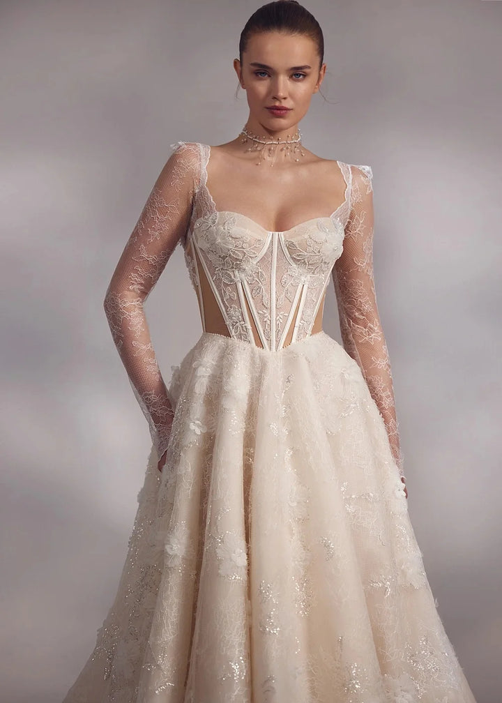 Exquisite Corset Wedding Gown