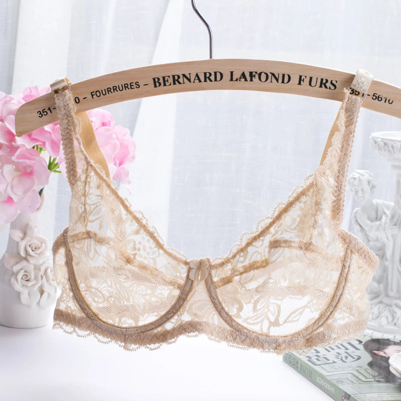 Lace Embroidery Push-Up Bralette