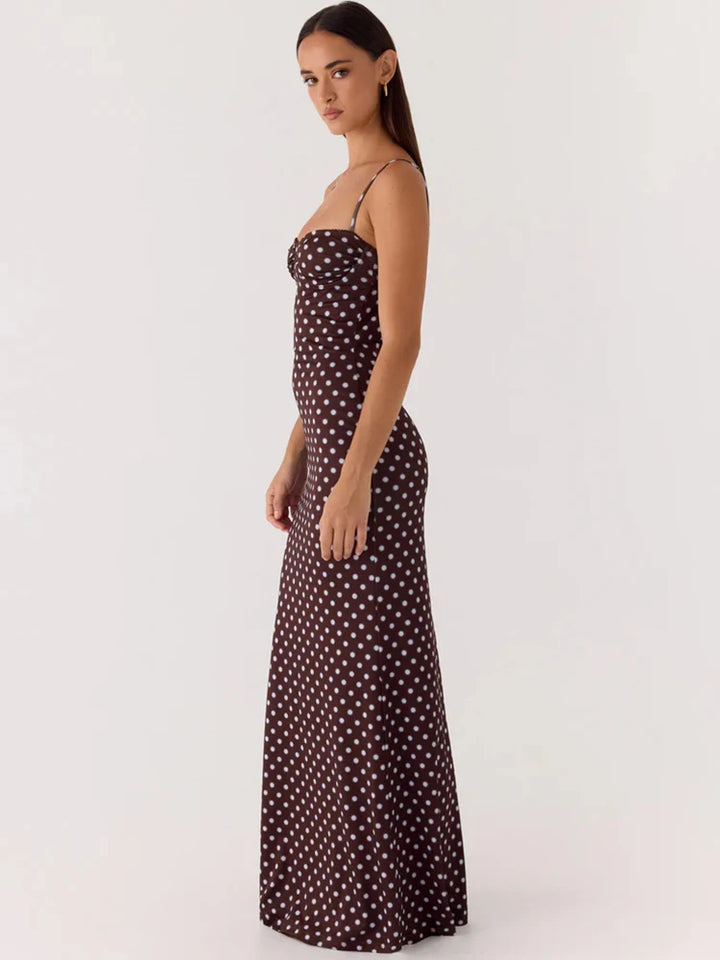 Fashionable Spaghetti Strap Maxi Dress