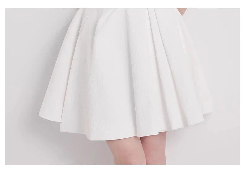 Stylish Flowy Strapless Mini Dress