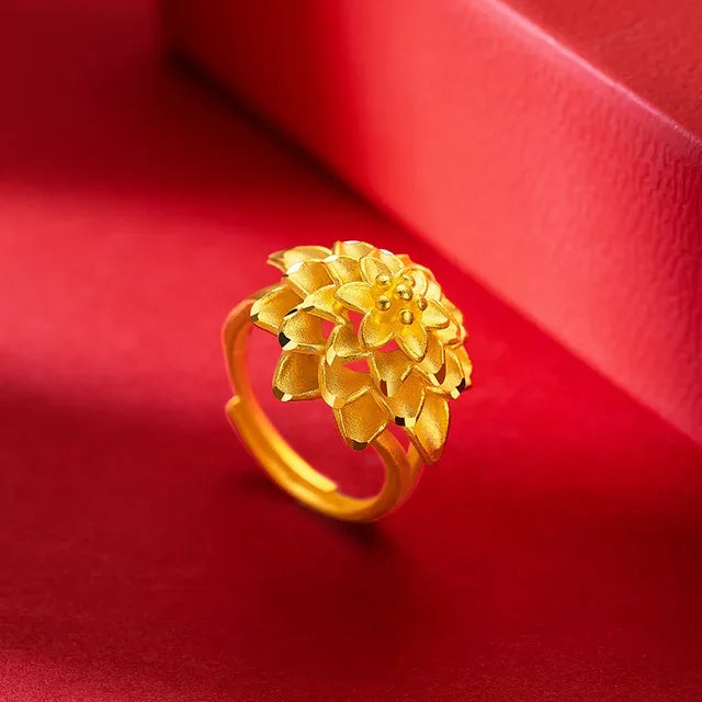 Sweet Thorn Flower Shaped Ring