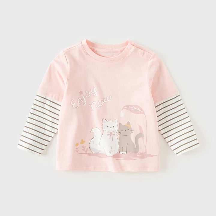 Cute Sweet Baby Girl's Printed Top