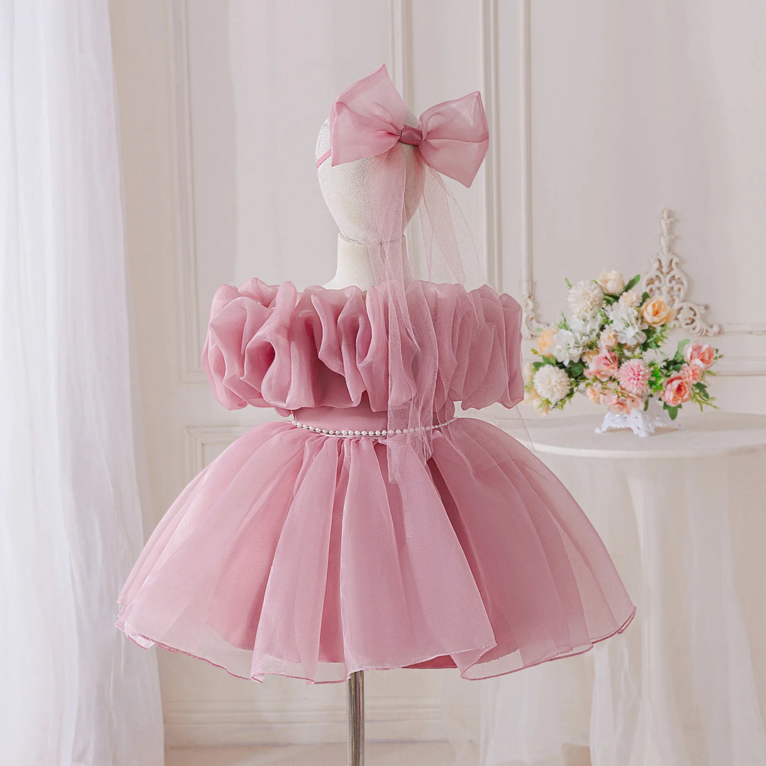 Adorable Baby Girl's Bow Party Dress