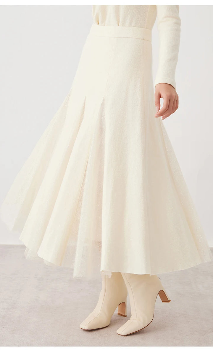 Lovely Pleated A-Line Skirt