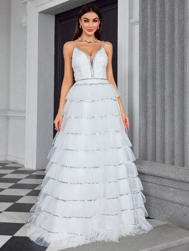 Premium Multi-Layer Evening Party Dress