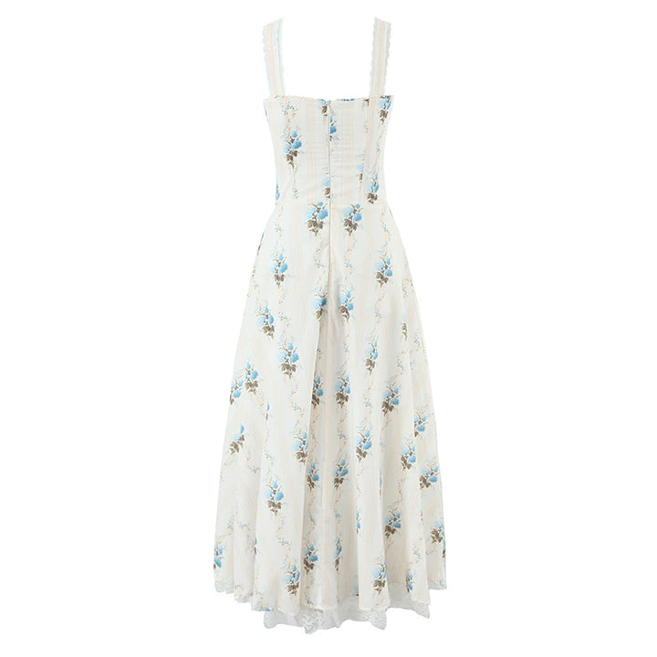 Romantic Lace Spliced Holiday Dress