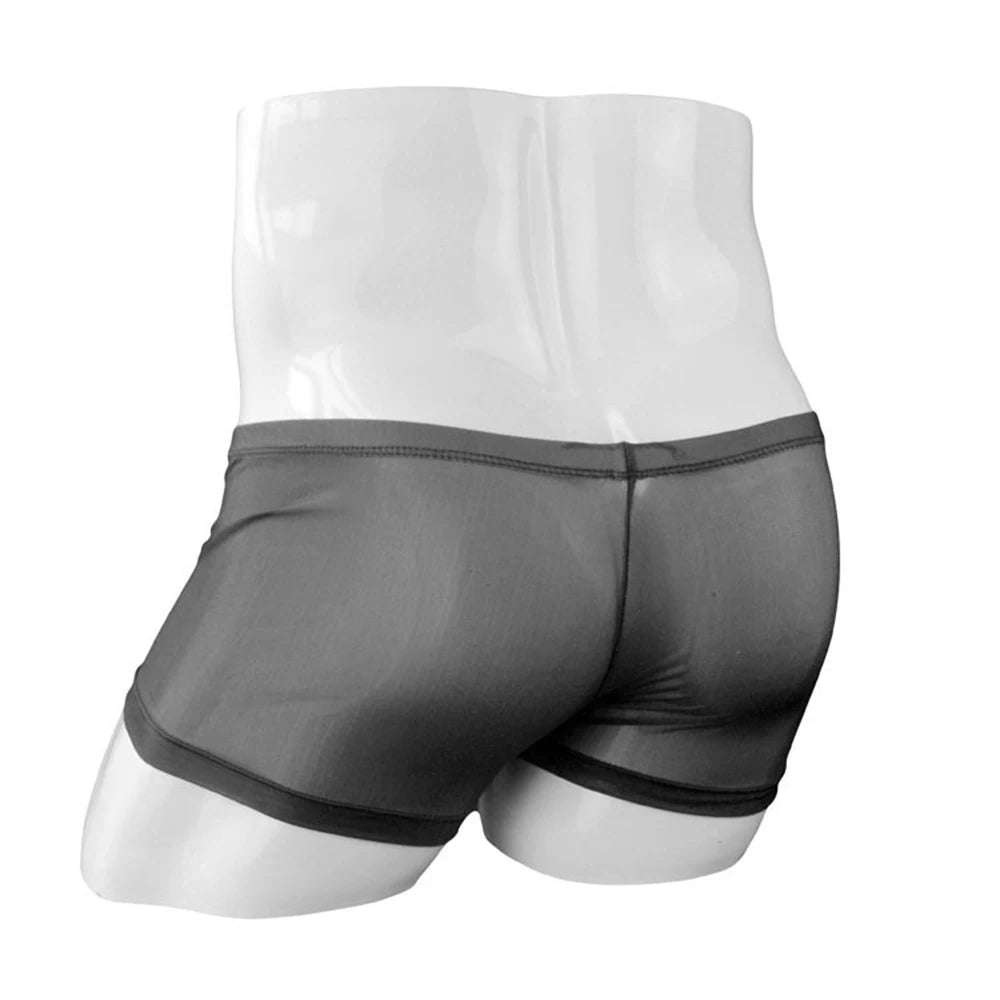 Transparent Bulge Pouch Boxer Briefs