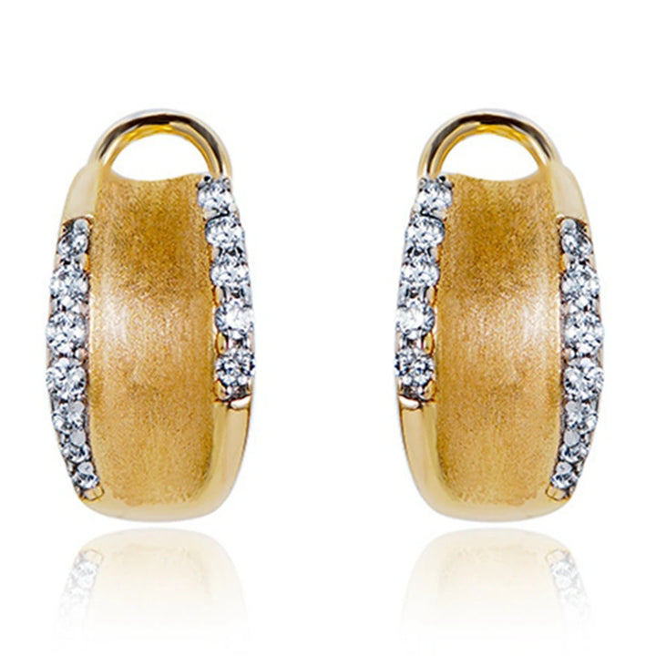 Sparkling 18K Gold Plated Earrings