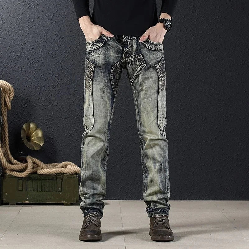 Low Rise Cowboy Jeans Pants