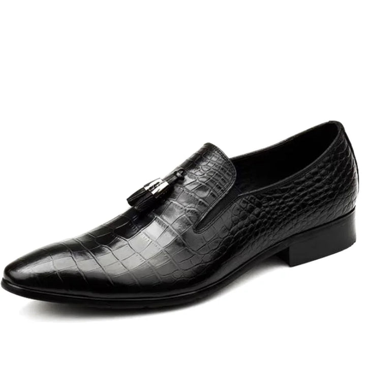 Smart Embossed Slip-On Loafers