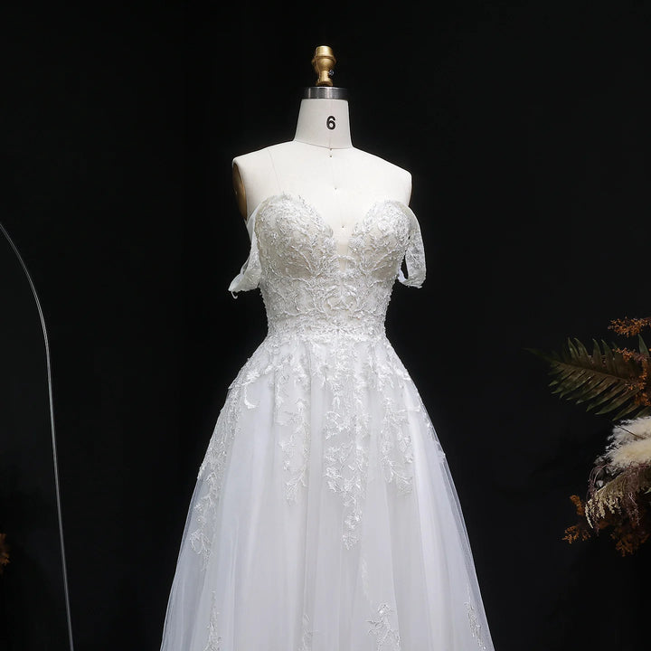 Luxurious Appliques A-Line Wedding Couture