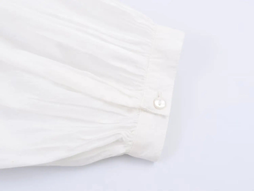 Romantic Honeycomb Smocked Blouse
