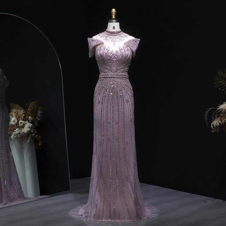 Luxury Off Shoulder Evening Party Dress