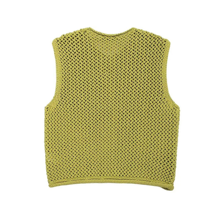 Trendy Knitted Vest Sweater