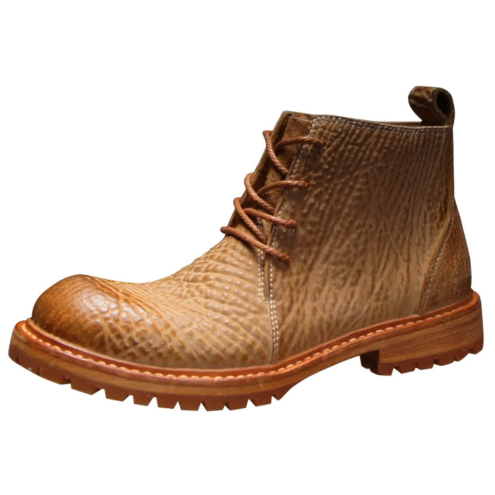 High-end Heavy-washed Leather Shoes