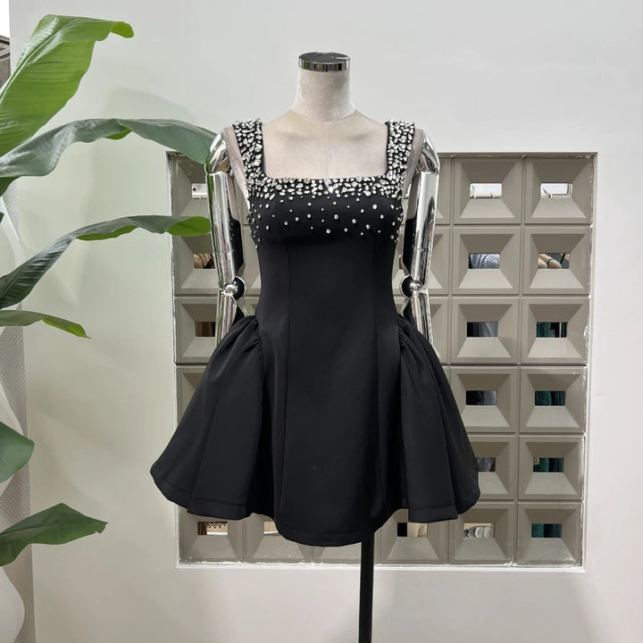Charming Slim Fit Backless Mini Dress