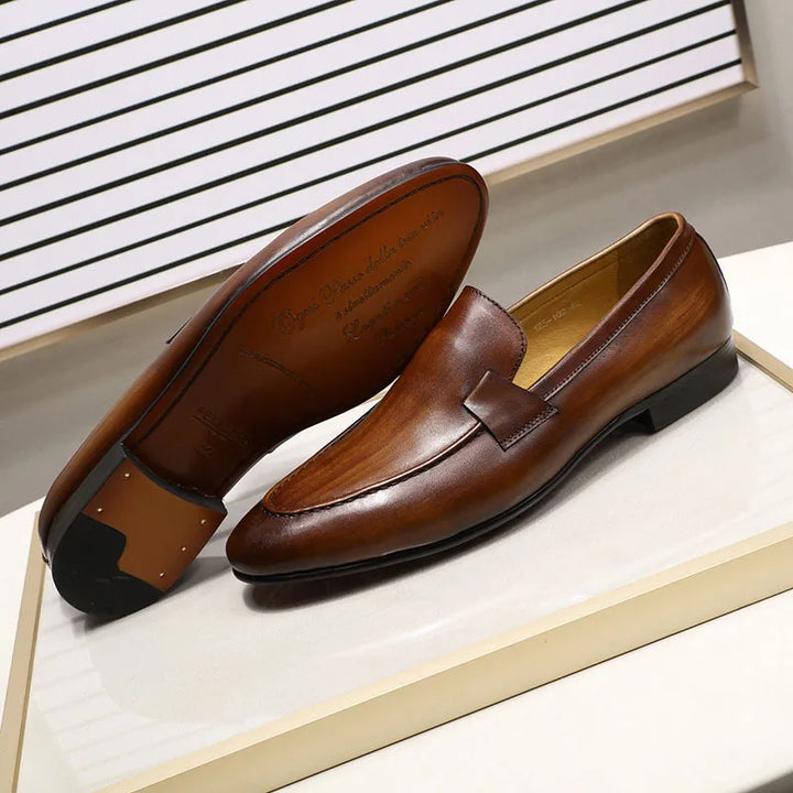 Graceful Handmade Real Leather Loafers