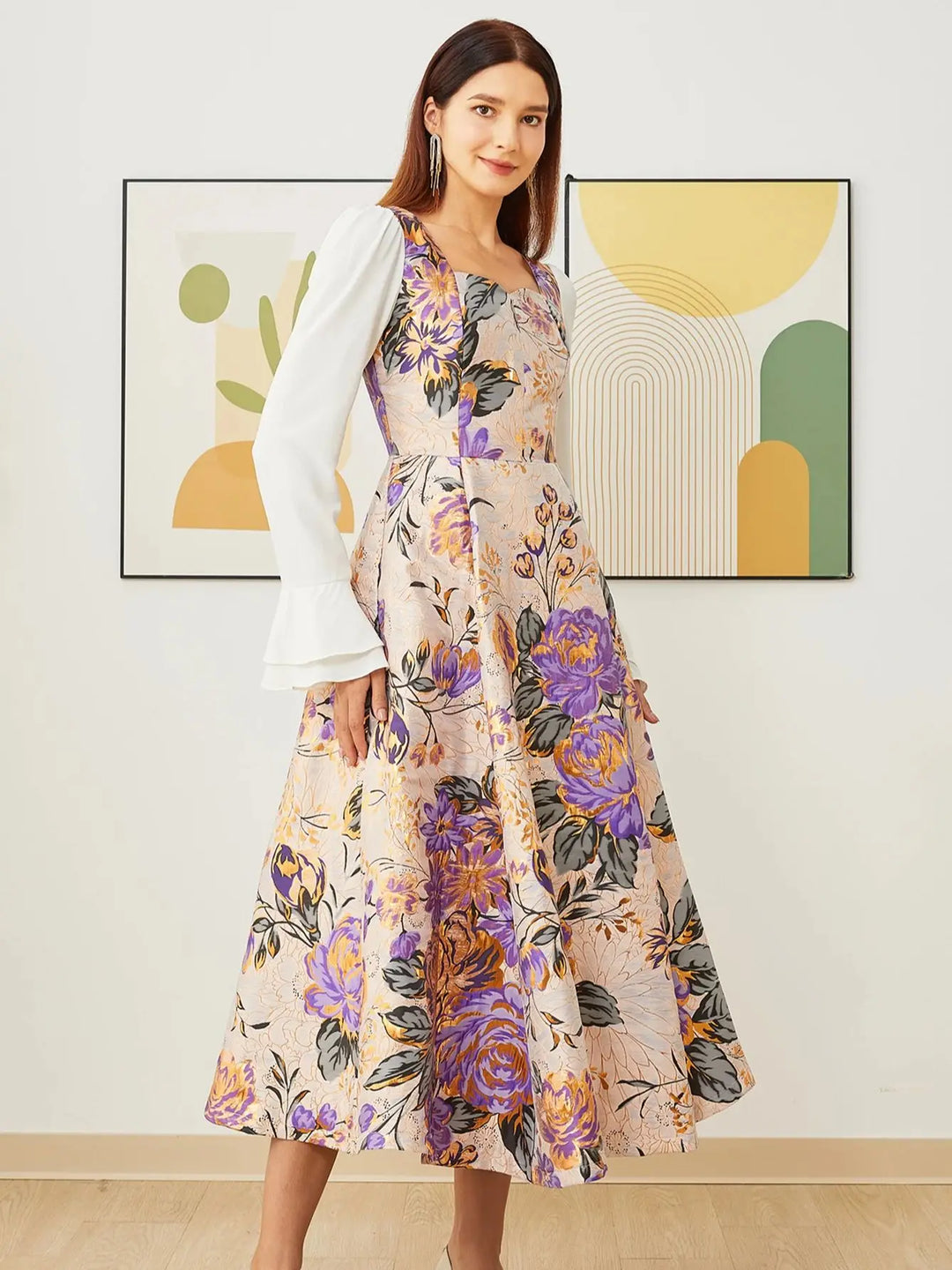 Exquisite Boho Floral French Style Dress