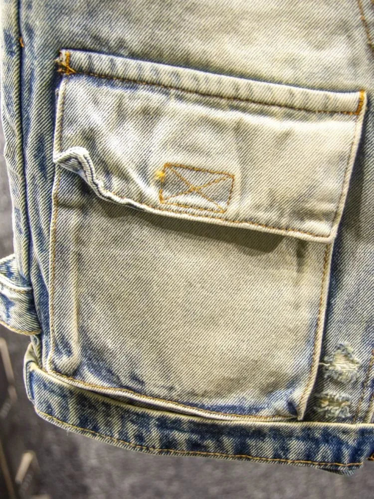Vintage Distressed Denim Shorts