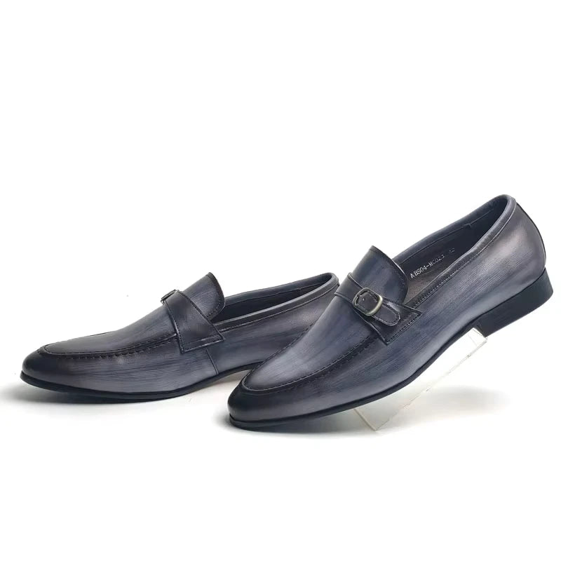Elegant Slip-On Buckle Loafers