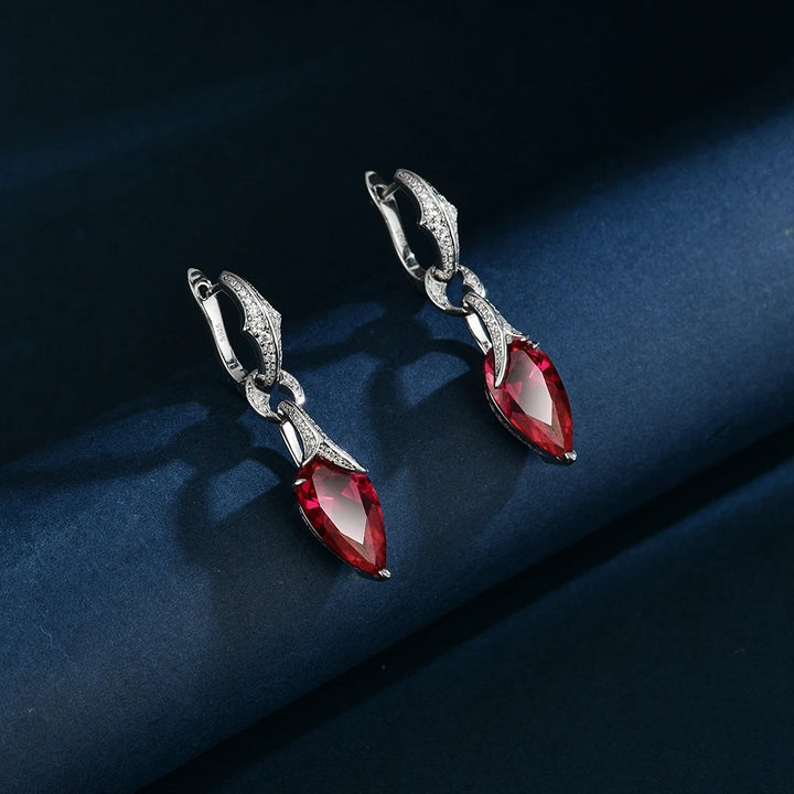 Delightful Pear Cut Gemstone Earrings