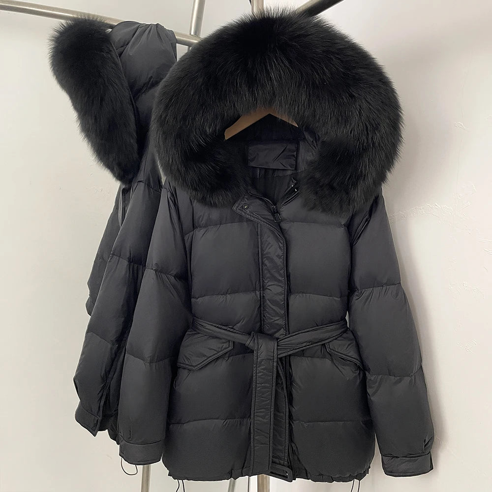 Fluffy Hooded Fur Collar Jacket