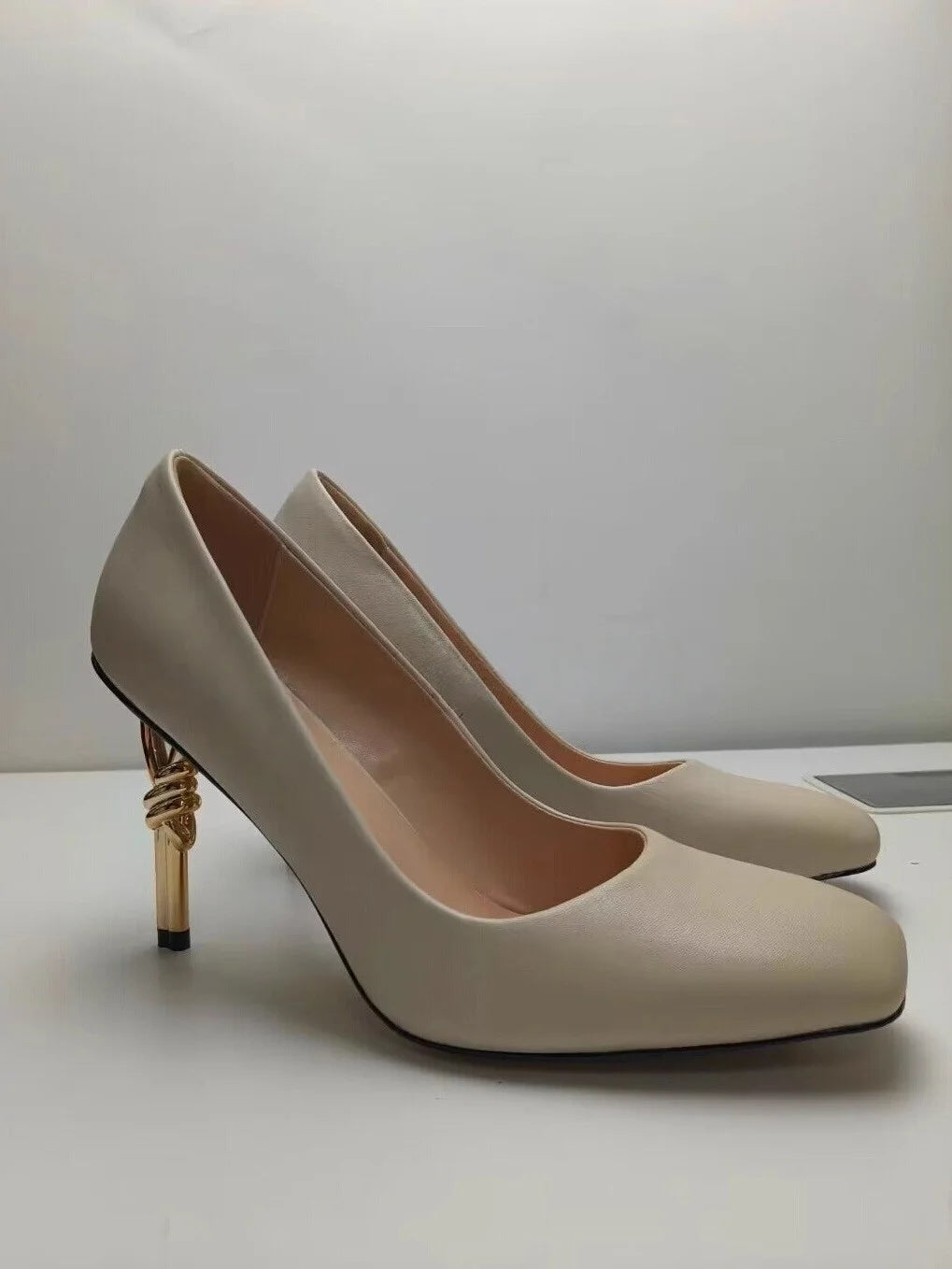Captivating Square Toe High Heels