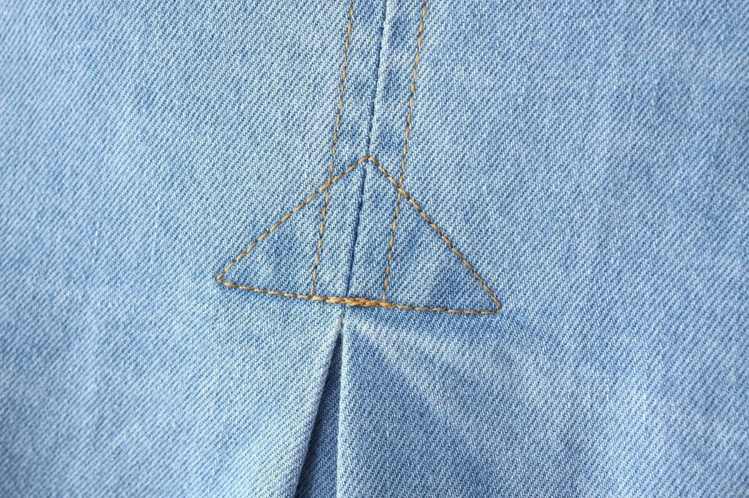 Elegant Cape Style Denim Jeans Coat