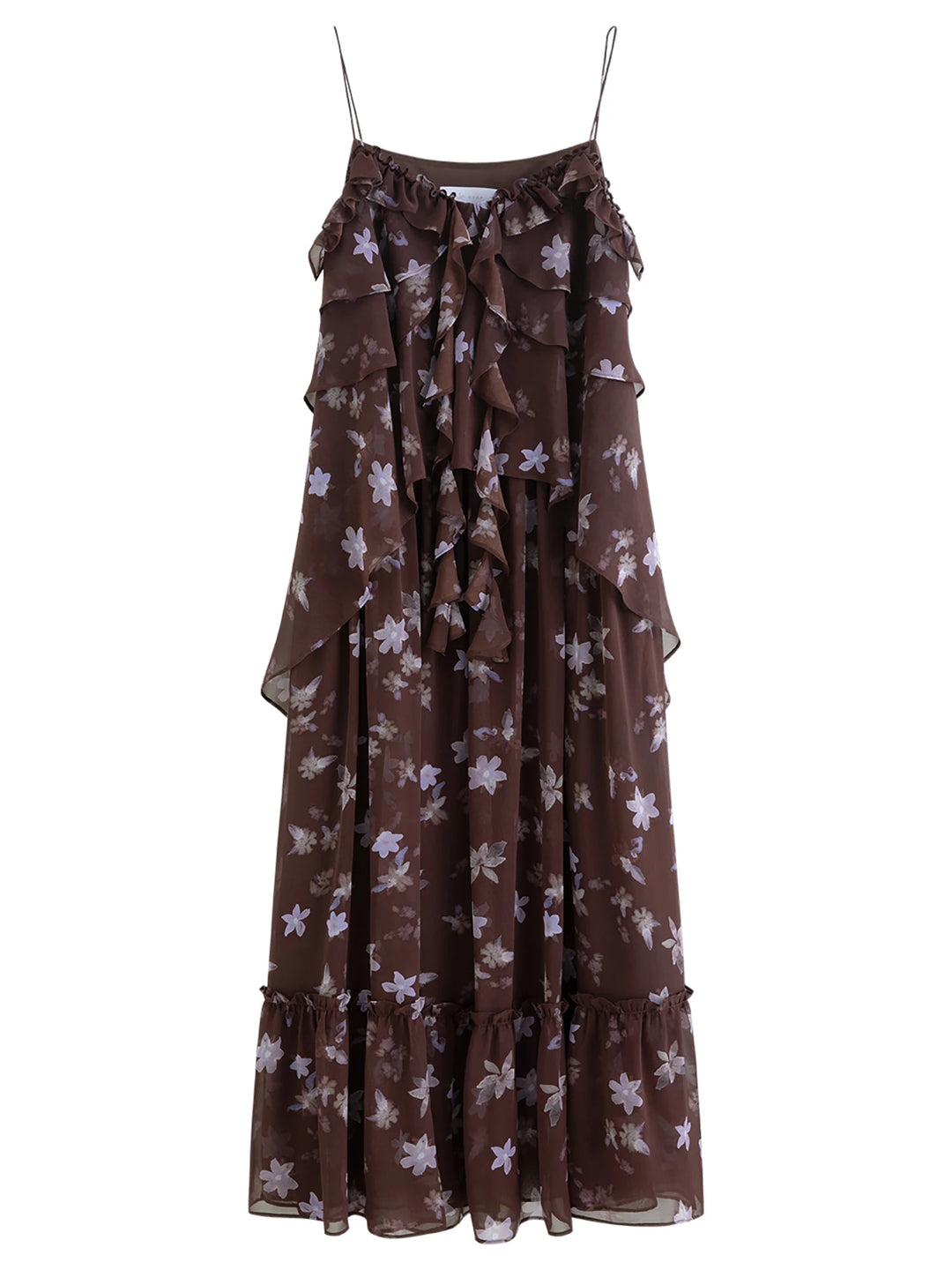 Romantic Resort Style Ruffled Gown