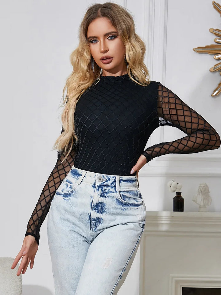 Stretchy Turtleneck Women&