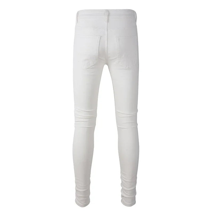 Smart Stretch Ripped Biker Jeans Pants