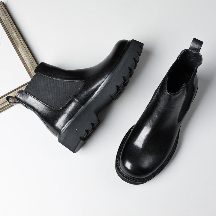 Attractive Genuine Leather Chelsea Boots