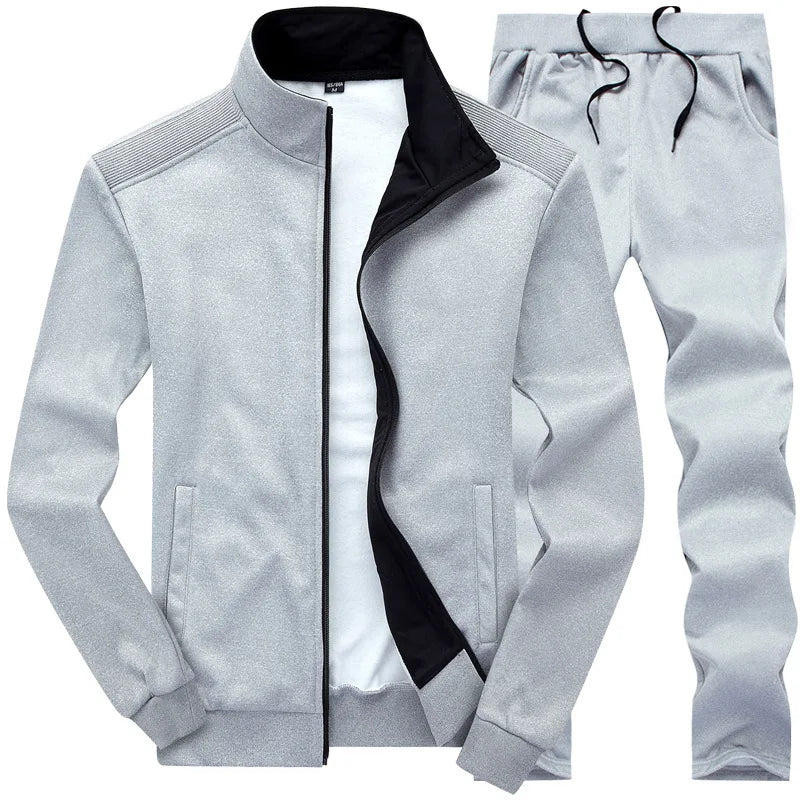 Trendy Slim Fit Men's Tracksuit Set