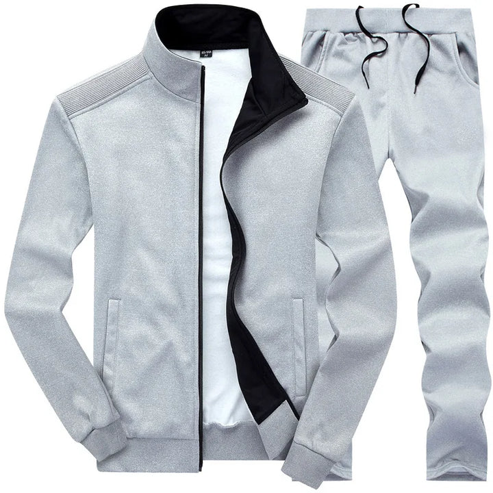 Trendy Slim Fit Men's Tracksuit Set