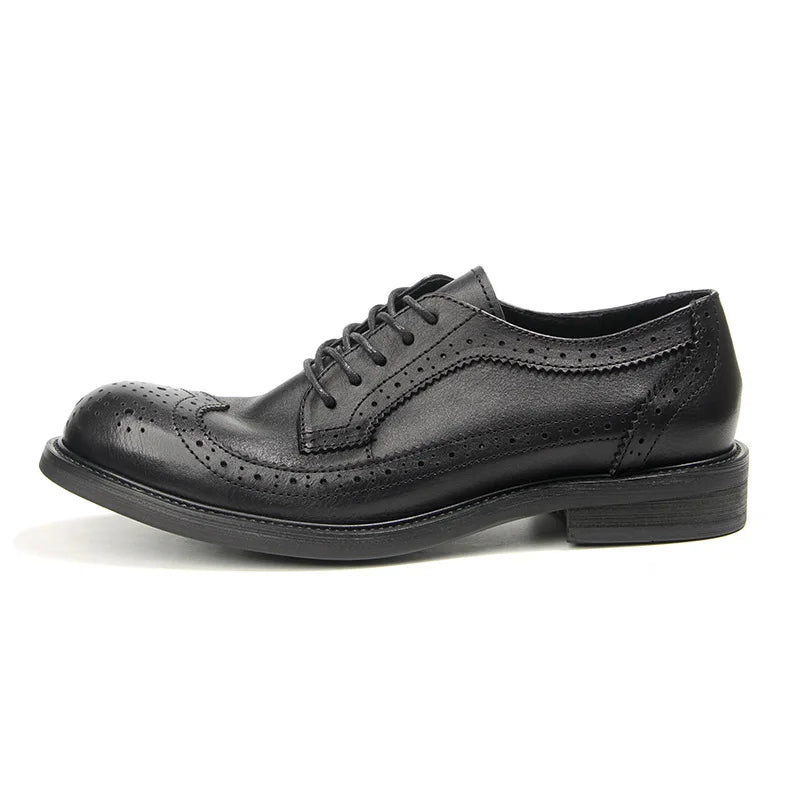 Luxury Block Design Oxford Leather Shoes