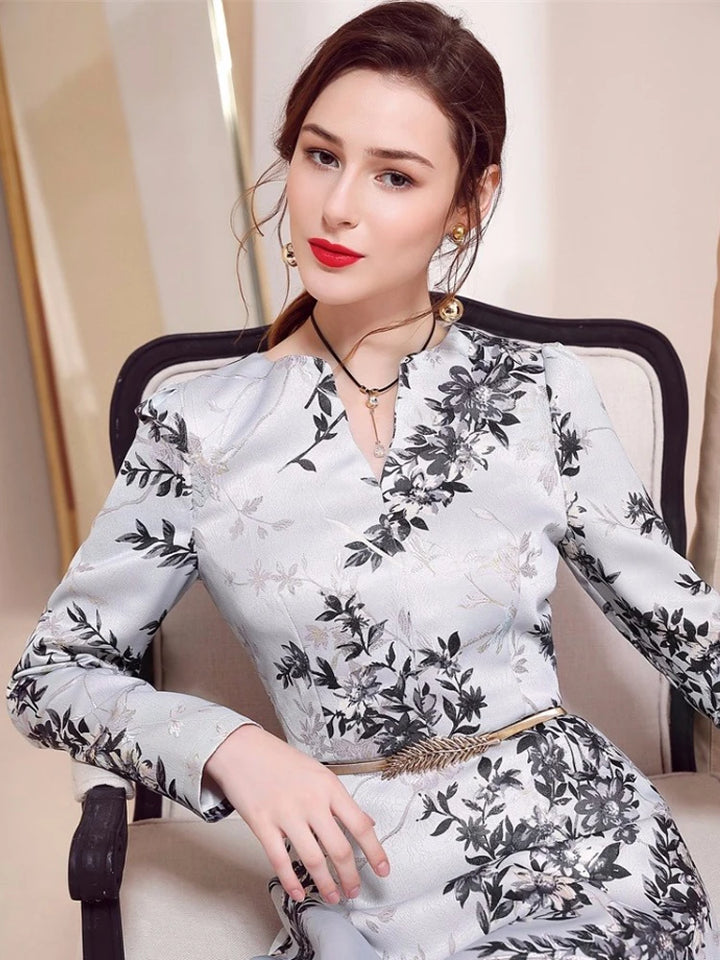 Classic Floral Good Body Maxi Dress