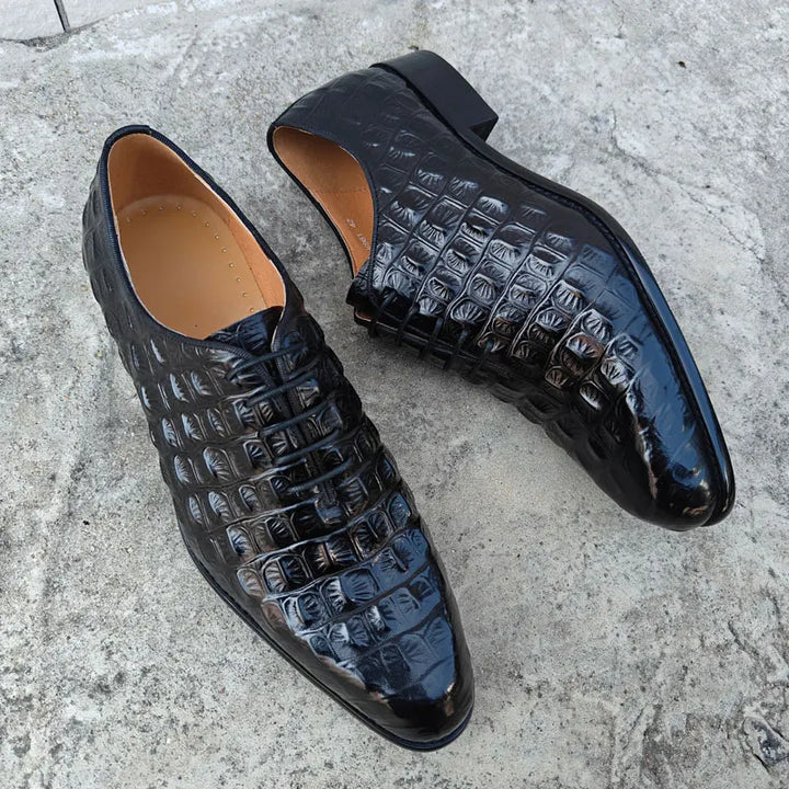Refined Lace-Up Oxford Leather Shoes