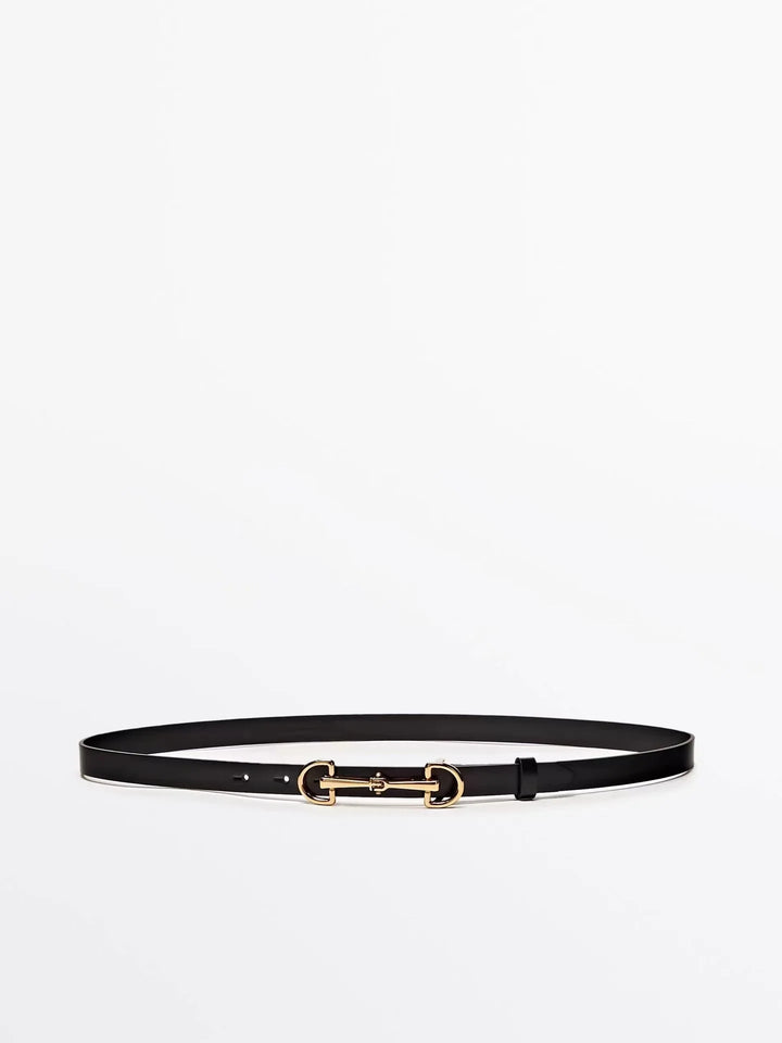 Versatile Soft Leather Thin Belt